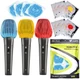 200 PCS (100 Pack) Microphone Hygiene Covers Disposable Non-Woven Handheld Mic M