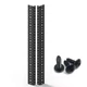 Jingchengmei 10U Steel Rack Rails Kit with Hardware - 2 Pieces (10URR)