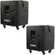 2x QSC KS118-CVR Heavy-Duty Nylon/Cordura w/ Grill Guard KS118 Subwoofer Cover