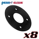 Eight Pack Penn Elcom M1551/BP Backplate For M1551/M1552 Steel Top Hats