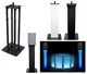 (1) Rockville Black Adjustable Totem Speaker Stand For QSC CP12