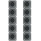 10 SPEAKER SPEAKON COMPATIBLE PANEL BOX SURFACE MOUNT CONNECTORS 2wire conductor