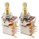 Musiclily Pro 2Pcs Brass Full Metric Push Push A500K Audio Taper Potentiometers
