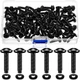 Ripeng Rack Screws with Nylon Washers Black Stainless Steel Size 12-24,