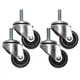 ECHOGEAR Rack Caster Kit - Add Wheels to Your Server in Minutes - Black