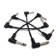 nalu 6-Pack 6-Inch Guitar Pedal Patch Cables - High-Fidelity Shielded 1/4" In...
