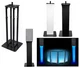 (1) Rockville Black Adjustable Totem Speaker Stand For Peavey Dark Matter DM 112