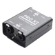 GINTOOYUN Pro Passive Stereo Direct Connection Box 2-Channel Audio black 