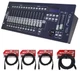Chauvet DJ OBEY 70 Light/Fog DMX Lighting Controller+(3) 10ft.+25ft. DMX Cables