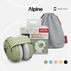 Alpine Muffy Baby Classic Earmuffs, Green | Sound Proof Protection For Airplane