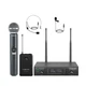 Phenyx Pro Wireless Microphone System, Dual Mic Set with Handheld/Bodypack/La...