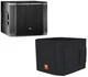 JBL SRX818SP 18" Powered Subwoofer 1000W + JBL SRX818SP-CVR-DLX Padded Cover