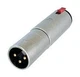 Neutrik NA3MJ 3-pin XLRM to 1/4 TRS Female Adapter