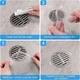 Disposable Shower Drain Hair Catcher Adhesive Mesh for Shower and Sink Cover