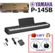 YAMAHA P-145B Compact Digital Piano 88-keys With conversion plug  From Japan New