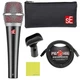 Liquid Audio sE Electronics V7 Supercardioid Dynamic Vocal Microphone Bundle...