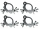 4) Chauvet DJ CLP-15N Narrow 360 Degree Lighting Clamp for 2" Truss Up To 330lb