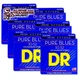 6 Sets! DR Strings PHR-10/52 PURE BLUES&trade; Pure Nickel Electric Big-Heavy 10-52