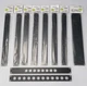 8 On-Stage RPB1000 & RPB2000 Black Rack Panels 1RU 2RU #55992