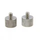 CAMVATE Thread Adapter Microphone Stand 5/8"-27 Female to 1/4"-20 Male Silver 