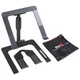 ProX T-LPS900BLK Black Ibis Folding DJ Studio Laptop Stand w Adjustable Tray