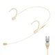 KIMAFUN Headset/Headworn T4 for Audio Technica Wireless System, Beige 