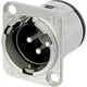 Neutrik NC3MD-V XLR Connector Panel Plug Straight Contacts Number Poles (