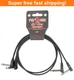 PIG HOG PHLSK2BK LIL PIGS 2FT LOW PROFILE PATCH CABLES - 2 PACK - New