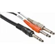 Hosa 1/4" TRS Male to Dual 1/4" TS Y-Cable 4 Meter