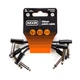 JIM DUNLOP, 1/4-Inch Right Angle MXR Ribbon Patch Cable 3 3 Inch, Black