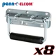 8 PennElcom H1053Z Springloaded Surface Mount Flip Type Handle Rubber Grip Zinc