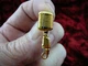 (M-8-A) SHURE 55SH Mic Microphone tac pin Jewelry 24k GOLD Plt classic mics 55