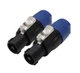 (2) Two REAN NEUTRIK RCLS4F-G SPEAKON 4-Pole Cable Mount Speaker Connector