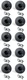 (10 PACK) PENN ELCOM M1551 Recessed Steel Speaker Stand Cup for 1-3/8" Pole