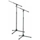 K&M 21090.500.55 Tripod Microphone Stands with Folding Leg Base 2 Pack | Black