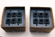 Lot of 2 RCI Custom RCIAL200BK 2-Gang Aluminum Wall/Rack Panels w/ 6 XLR Male...