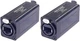 (2 Pack) Neutrik NE8FF Cat 5 Feed Through Coupler RJ45/Ethercon Plug Coupler