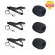 Luwigs 3pcs Lavalier Mic Metal Clips + 3pcs Foam Covers Lapel Mic Replacement Ki