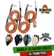 20FT Guitar Cables 4 Pack FAT TOAD with BLACK MOUNTAIN Thumb Pick Variety Bundle