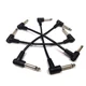 6-Pack 6-Inch Guitar Pedal Patch Cables - High-Fidelity Shielded 1/4" Instrum...
