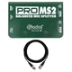 Radial Engineering ProMS2 Passive Mic Splitter Bundle with Mogami XLR Cable