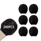 Microphone Cover Pop Filter 200 PCS, Disposable Mic Cover with Individual Pac...