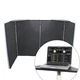 Pro X Black Aluminum Corner Shelves for DJ Facade - Multi-Fit | Set of 2