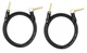 Audio2000'S C26003P2 Two-Pack 3-Feet Gold-Plated 1/4-Inch TRS Right Angle to 