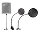 AURAY RF-GN-10, PFSS-55 Pop & PFNY-6 Reflection Filter with Gooseneck (3 Pack)