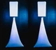 (2) Rockville White 15" PA DJ Speaker Covers+Scrims+Stands 4 Wedding Church Club