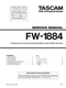 Service manual for Tascam FW-1884
