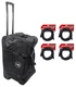 Mackie Rolling Speaker Bag Carry Case for Thump12A & Thump12BST+(4) XLR Cables
