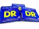 DR Guitar Strings Electric Pure Blues 3 Sets Vintage Pure Nickel 10-52