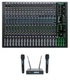 Mackie ProFX22v3 22-Channel 4-Bus Effects Mixer w/USB+Wireless Mics ProFX22 v3